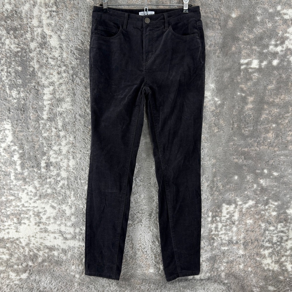 LOFT Size 27 Skinny Corduroy Stretch Casual Pocket Trousers Black Womens